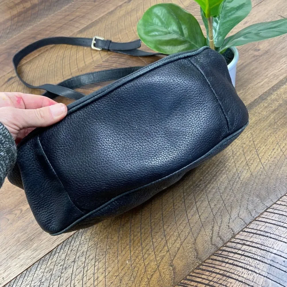 KATE SPADE Vivian hobo black pebbled leather bag purse handbag